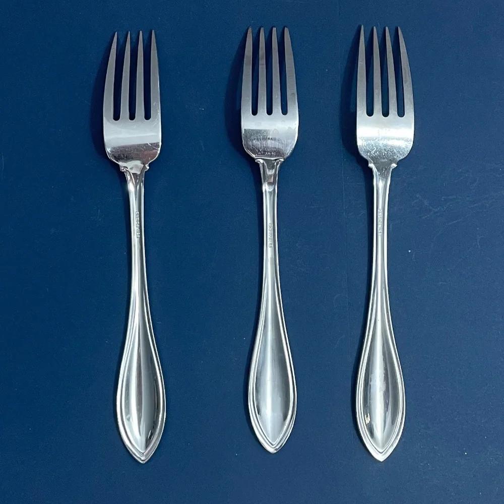 Oneida Arbor American Harmony Pattern 3 Dinner Forks Stainless Flatware USA